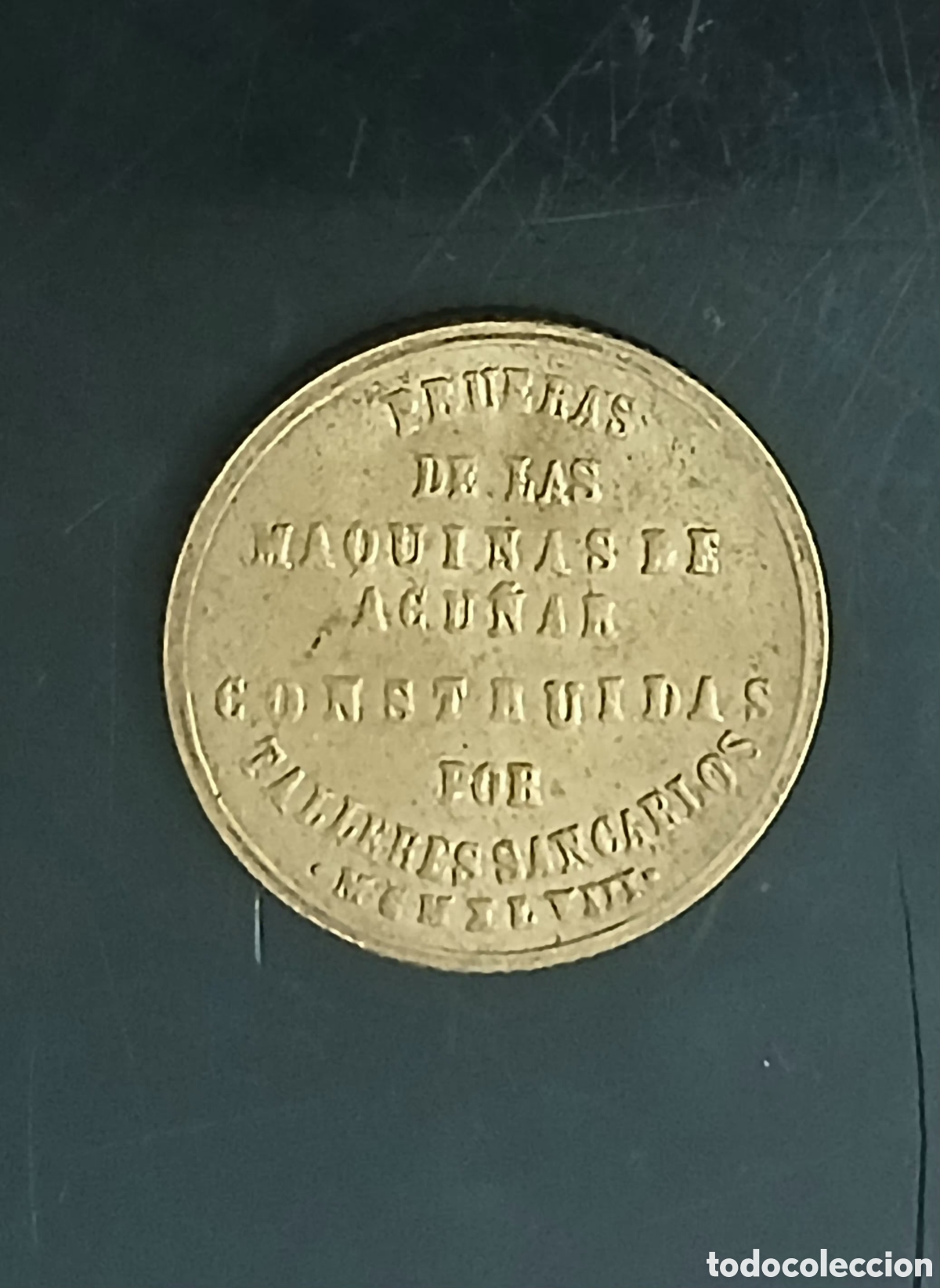 Monedas Franco: UNA PESETA PRUEBA NAVAL TALLERES SAN CARLOS NO COINCIDETE LA M&Aacute;S ESCASA S/C