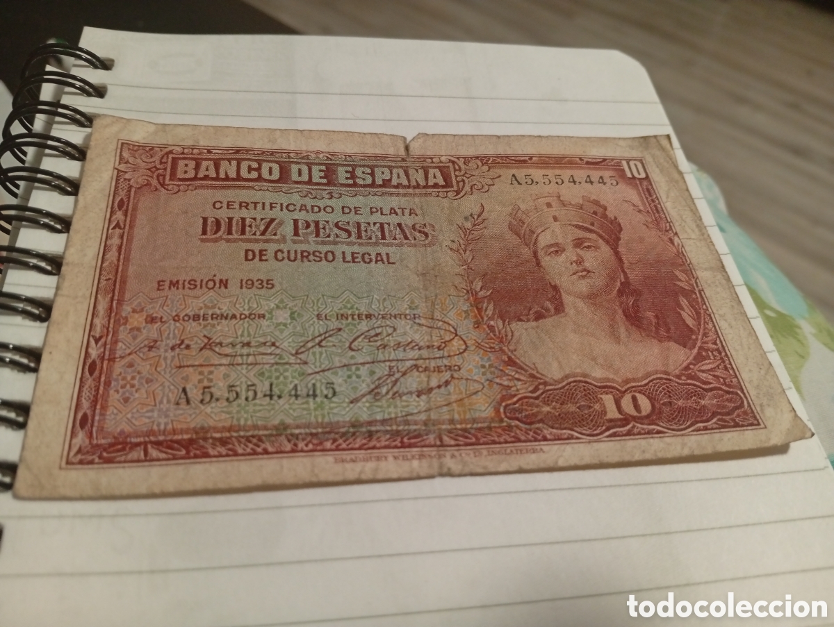Monedas Franco: Billete de 10 pesetas