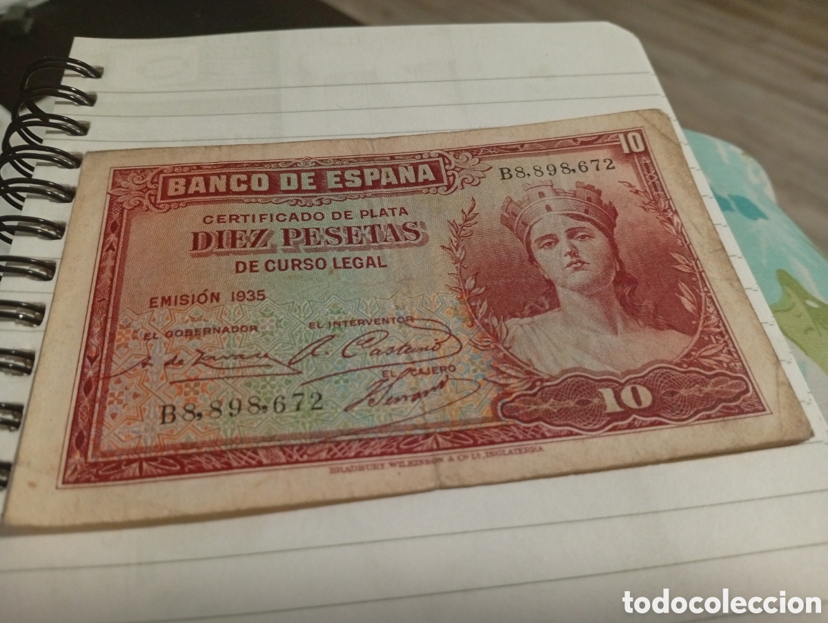Monedas Franco: Billete de 10 pesetas