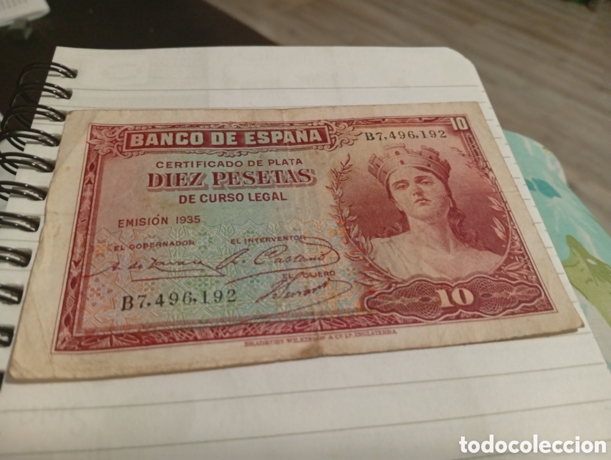 Monedas Franco: Billete de 10 pesetas