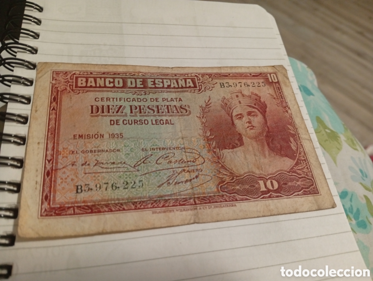 Monedas Franco: Billete de 10 pesetas