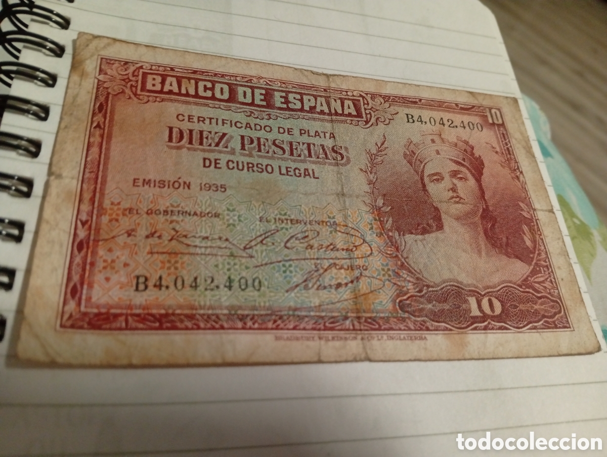Monedas Franco: Billete de 10 pesetas