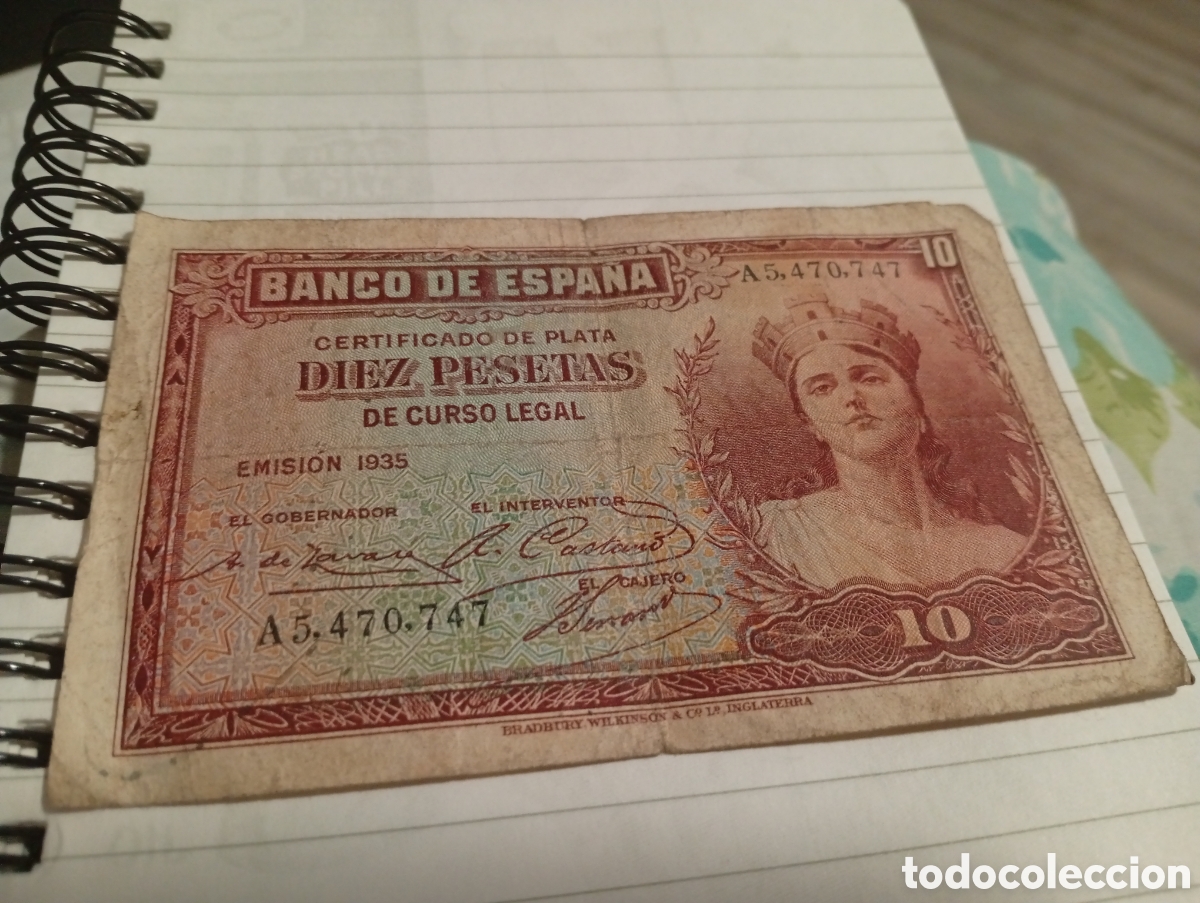 Monedas Franco: Billete de 10 pesetas