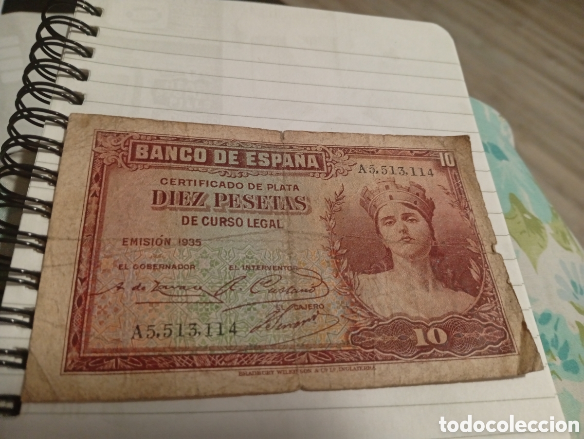 Monedas Franco: Billete de 10 pesetas