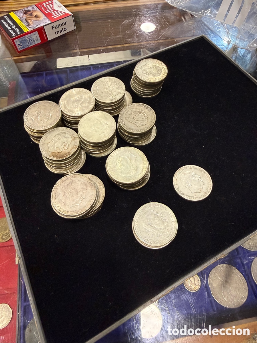 Monedas Franco: Lote de 92 monedas de 100 pesetas de franco