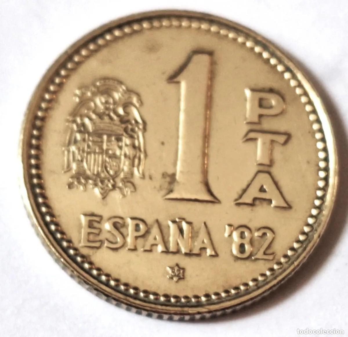 Monedas Franco: antigua MONEDA 1 peseta rubia Espa&ntilde;a 1982