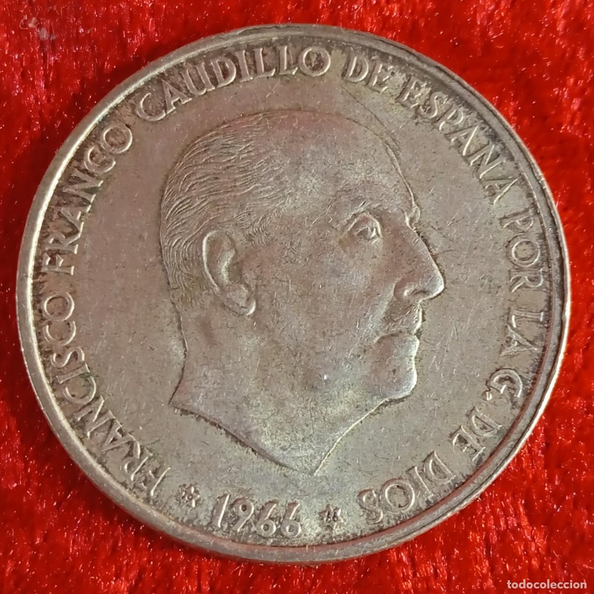 Moedas Franco: MONEDA - PLATA - CIEN PESETAS - 100 PTAS - 1966 - ESTRELLA 66 - FRANCISCO FRANCO - 19,14 G / 2