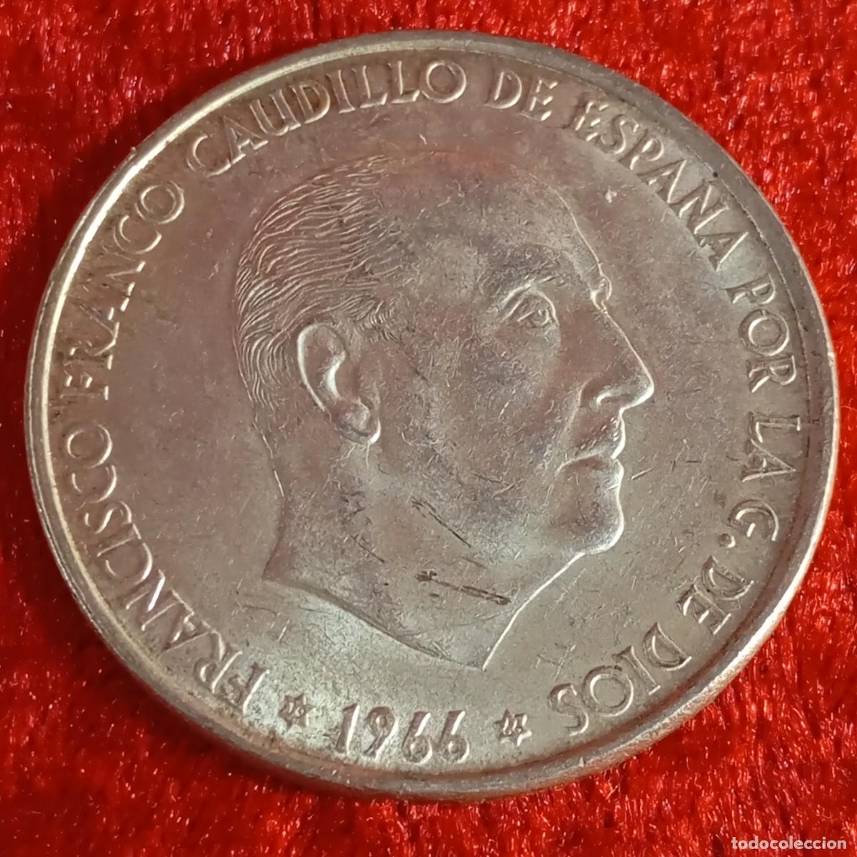 Moedas Franco: MONEDA - PLATA - CIEN PESETAS - 100 PTAS - 1966 - ESTRELLA 66 - FRANCISCO FRANCO - 18,95 G / 8