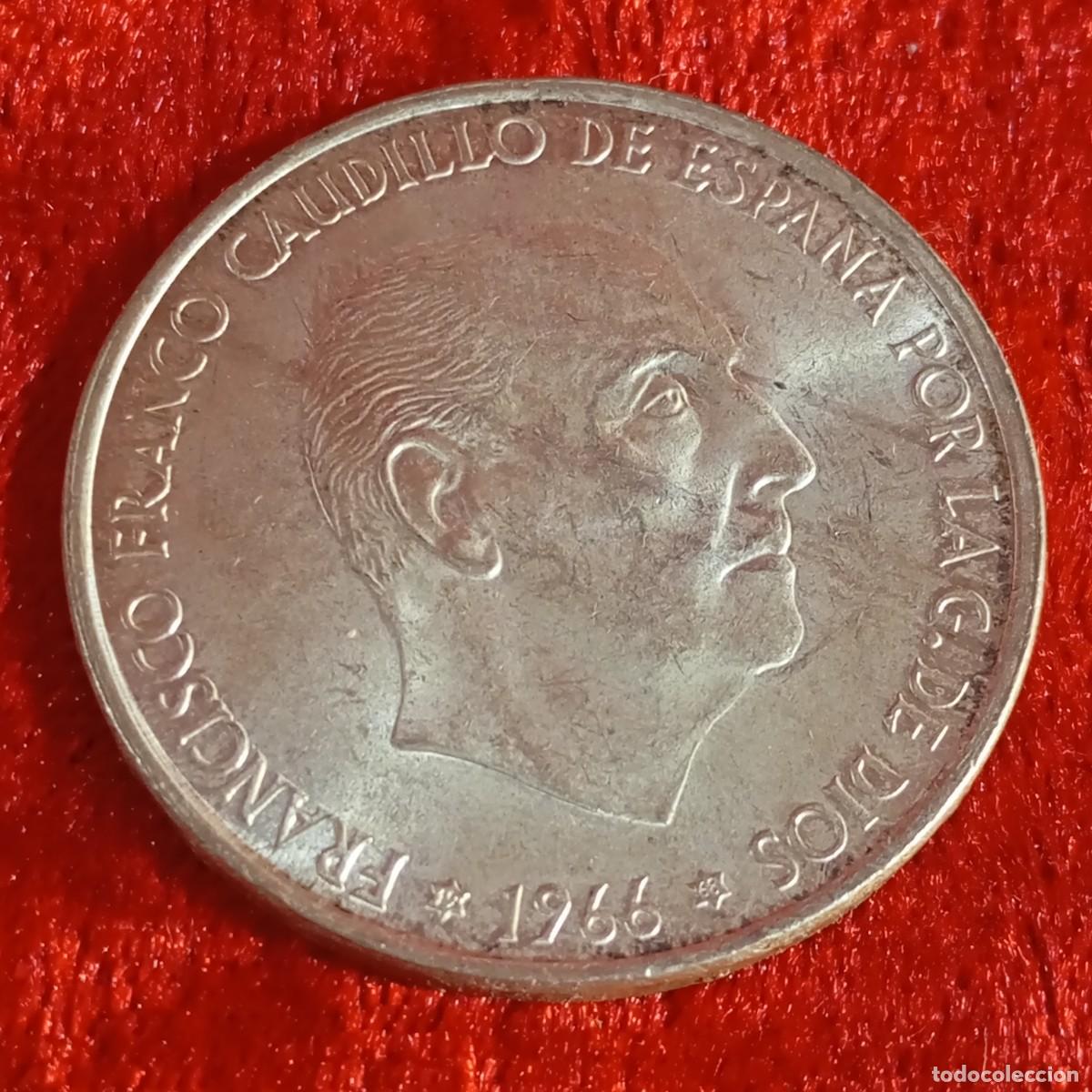 Monedas Franco: MONEDA - PLATA - CIEN PESETAS - 100 PTAS - 1966 - ESTRELLA 66 - FRANCISCO FRANCO - 19,02 G / 12
