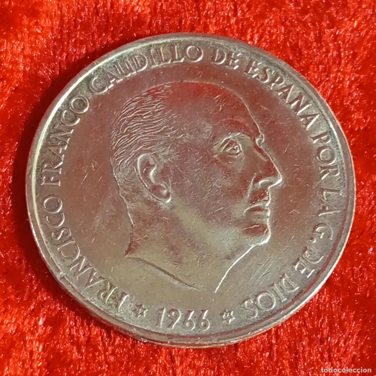 Monedas Franco: MONEDA - PLATA - CIEN PESETAS - 100 PTAS - 1966 - ESTRELLA 66 - FRANCISCO FRANCO - 19,07 G / 13