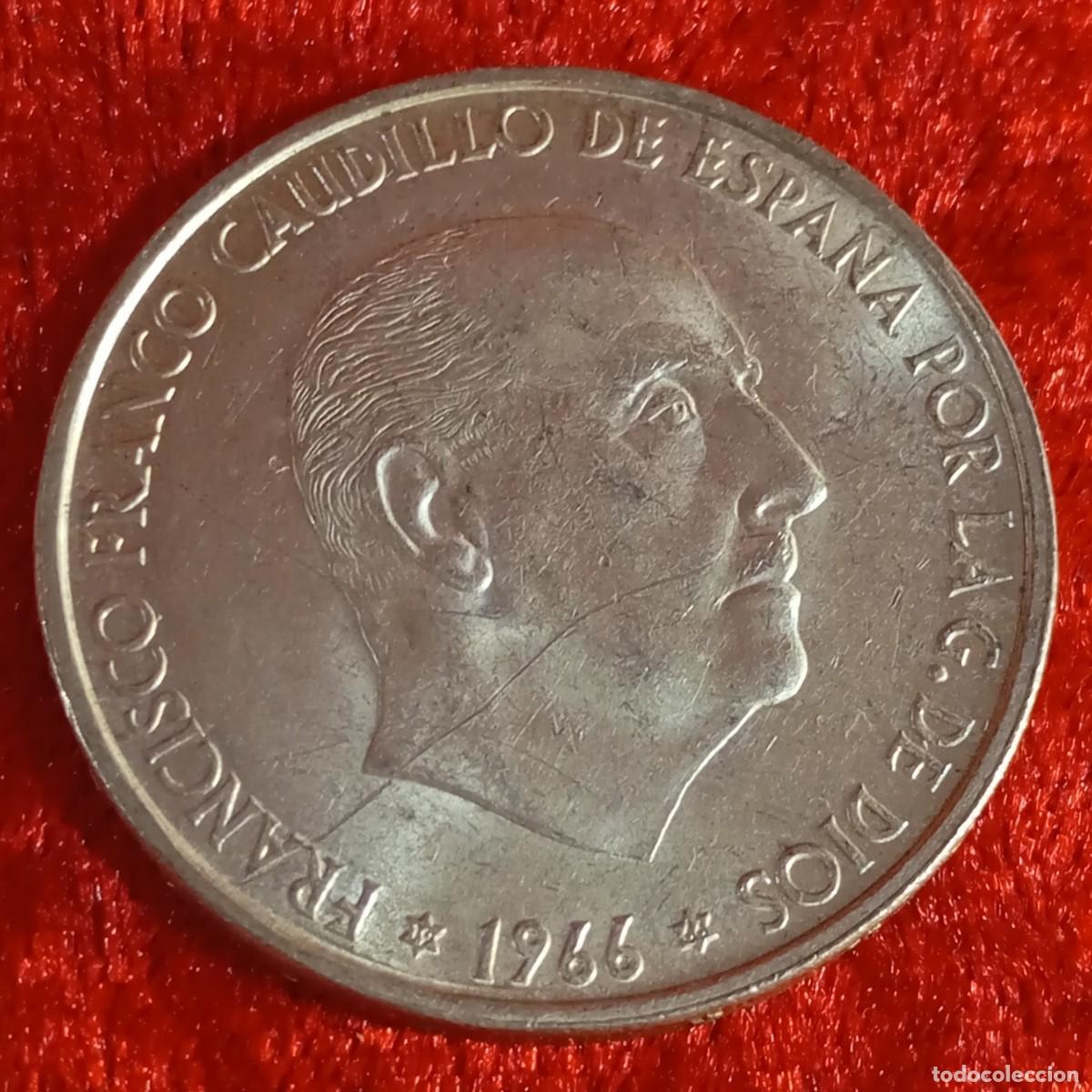 Monedas Franco: MONEDA - PLATA - CIEN PESETAS - 100 PTAS - 1966 - ESTRELLA 66 - FRANCISCO FRANCO - 19,11 G / 19