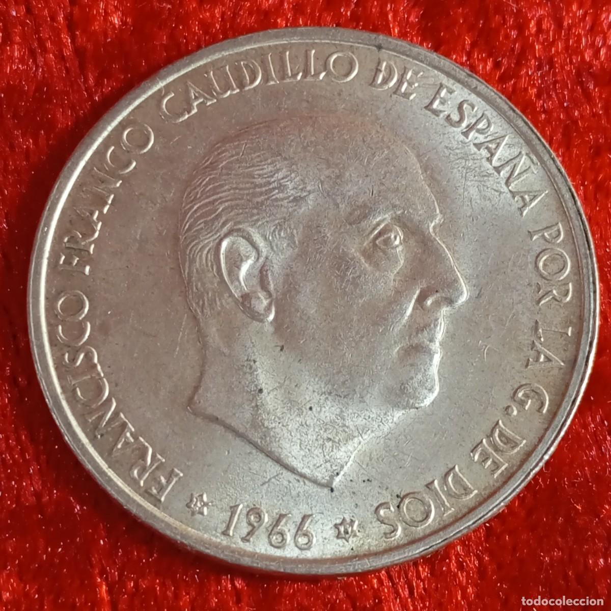 Monedas Franco: MONEDA - PLATA - CIEN PESETAS - 100 PTAS - 1966 - ESTRELLA 67 - FRANCISCO FRANCO - 19,12 G / 23