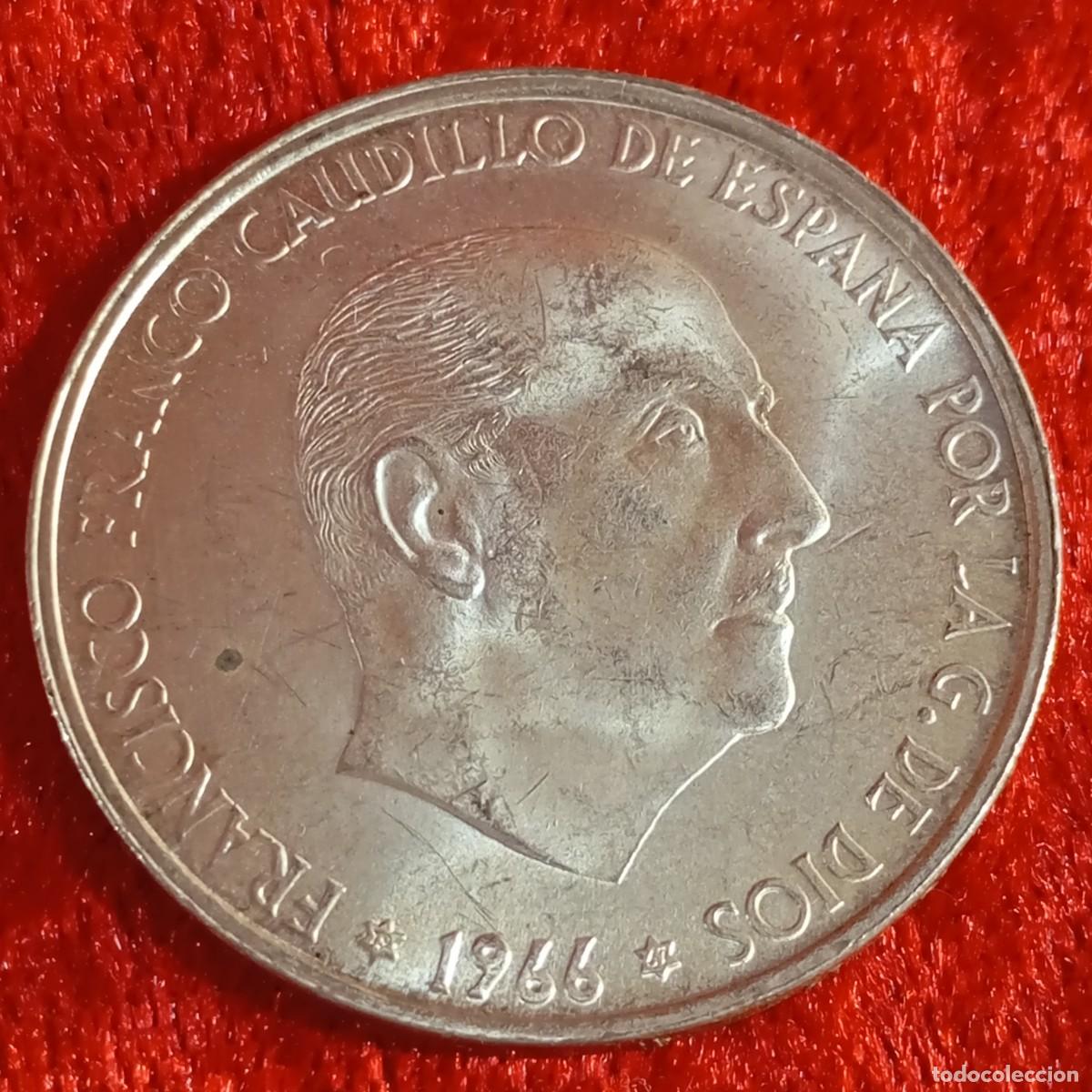 Monedas Franco: MONEDA - PLATA - CIEN PESETAS - 100 PTAS - 1966 - ESTRELLA 67 - FRANCISCO FRANCO - 18,90 G / 25