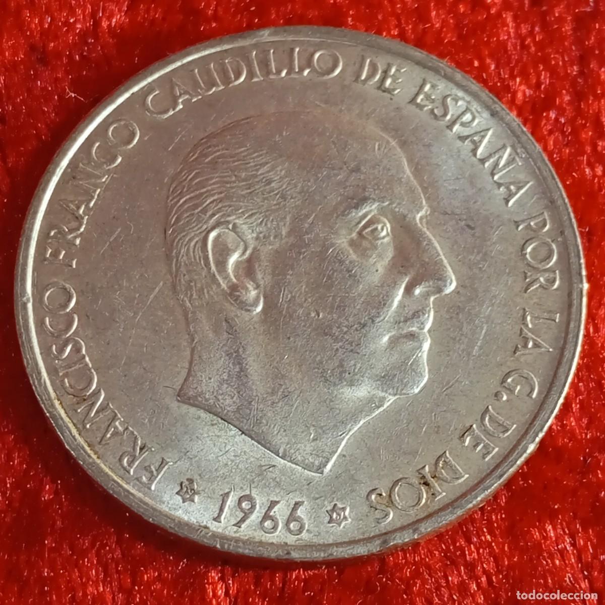 Monedas Franco: MONEDA - PLATA - CIEN PESETAS - 100 PTAS - 1966 - ESTRELLA 67 - FRANCISCO FRANCO - 18,89 G / 27