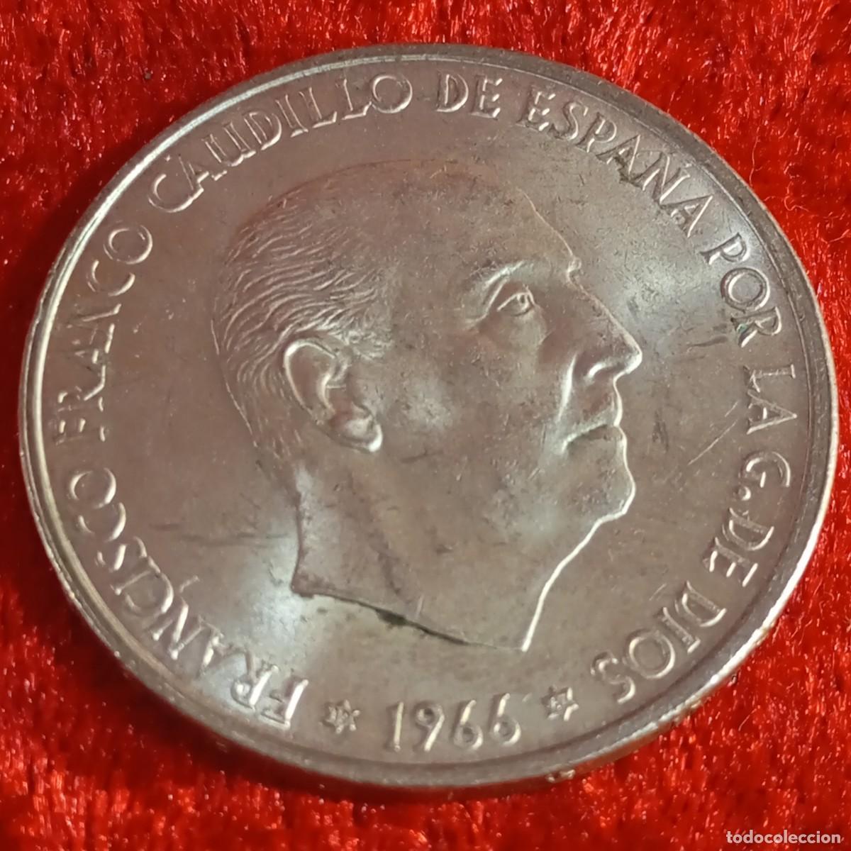 Monedas Franco: MONEDA - PLATA - CIEN PESETAS - 100 PTAS - 1966 - ESTRELLA 67 - FRANCISCO FRANCO - 18,91 G / 30