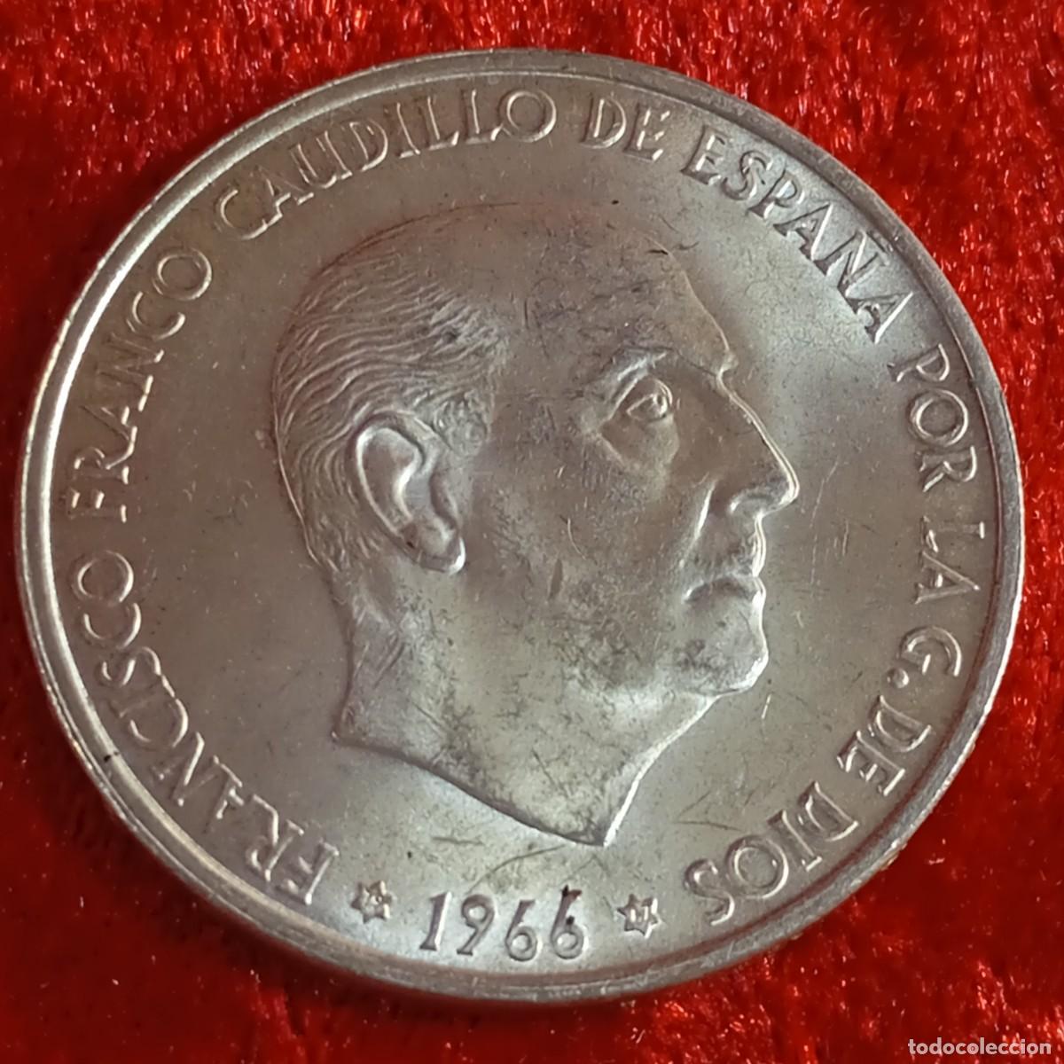 Monedas Franco: MONEDA - PLATA - CIEN PESETAS - 100 PTAS - 1966 - ESTRELLA 67 - FRANCISCO FRANCO - 19,17 G / 31