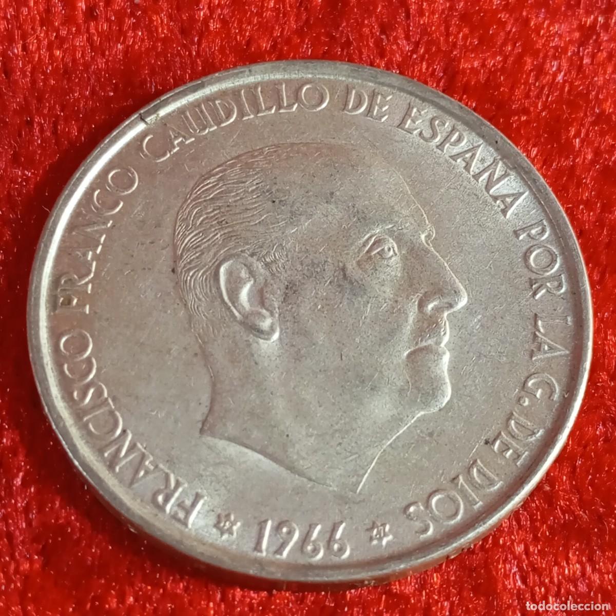 Monedas Franco: MONEDA - PLATA - CIEN PESETAS - 100 PTAS - 1966 - ESTRELLA 67 - FRANCISCO FRANCO - 18,91 G / 34