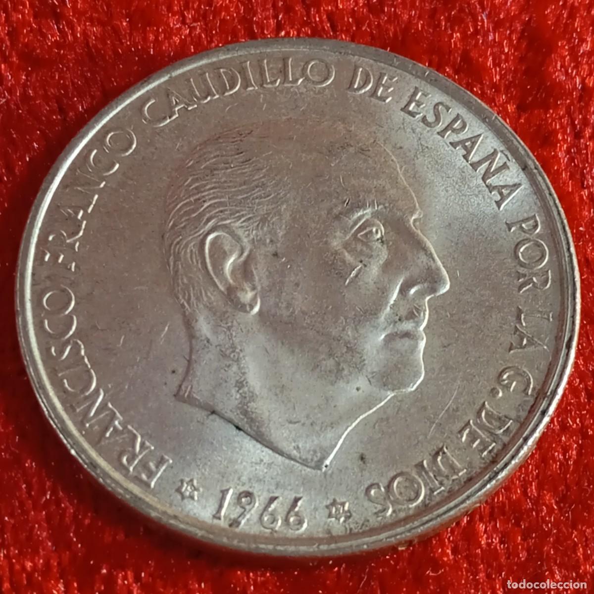 Monedas Franco: MONEDA - PLATA - CIEN PESETAS - 100 PTAS - 1966 - ESTRELLA 67 - FRANCISCO FRANCO - 18,94 G / 35
