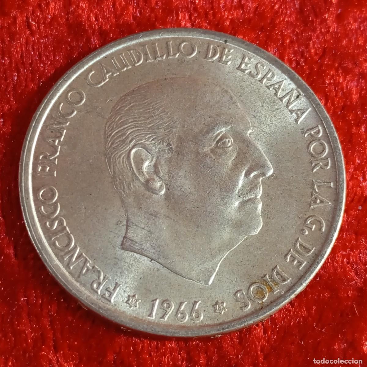 Monedas Franco: MONEDA - PLATA - CIEN PESETAS - 100 PTAS - 1966 - ESTRELLA 67 - FRANCISCO FRANCO - 19,09 G / 36