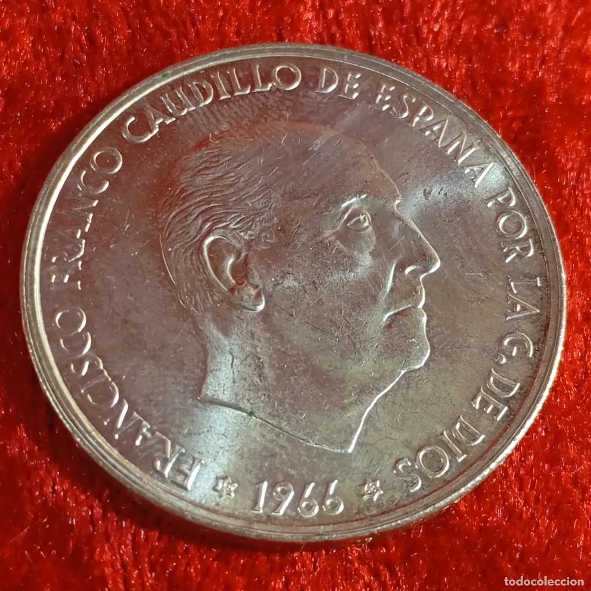 Monedas Franco: MONEDA - PLATA - CIEN PESETAS - 100 PTAS - 1966 - ESTRELLA 68 - FRANCISCO FRANCO - 18,96 G / 42