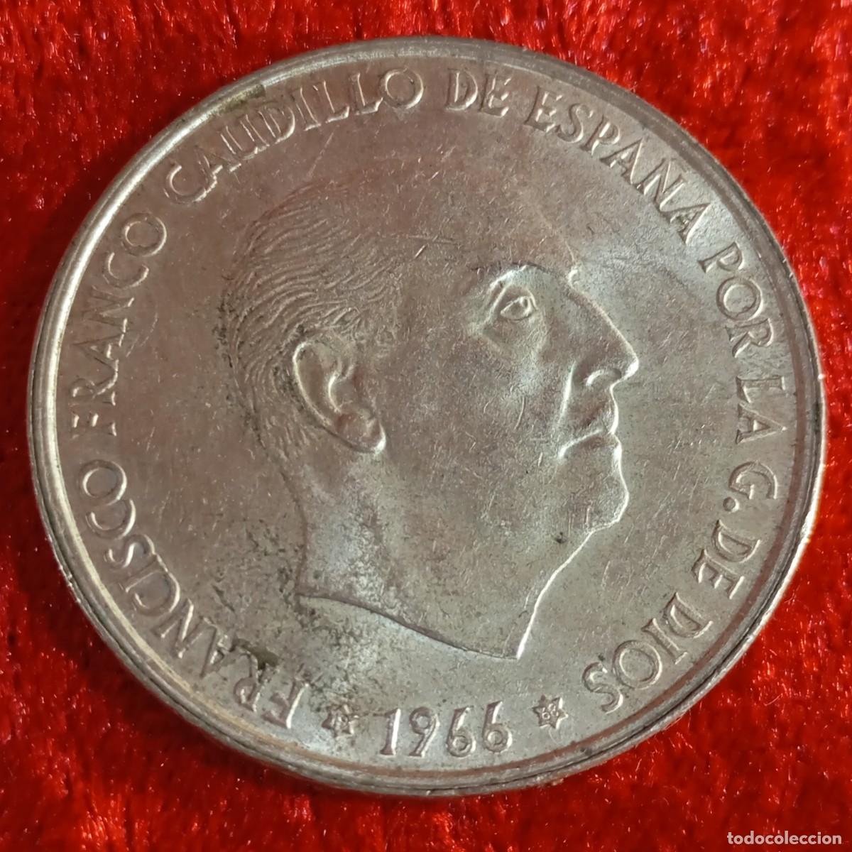 Monedas Franco: MONEDA - PLATA - CIEN PESETAS - 100 PTAS - 1966 - ESTRELLA 68 - FRANCISCO FRANCO - 19,13 G / 44
