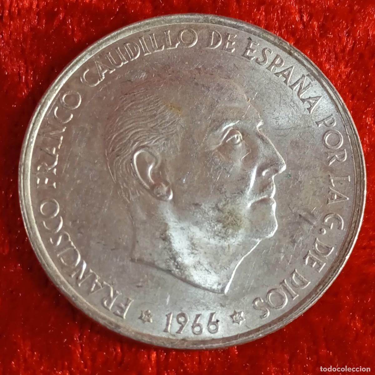 Monedas Franco: MONEDA - PLATA - CIEN PESETAS - 100 PTAS - 1966 - ESTRELLA 68 - FRANCISCO FRANCO - 19 G / 51