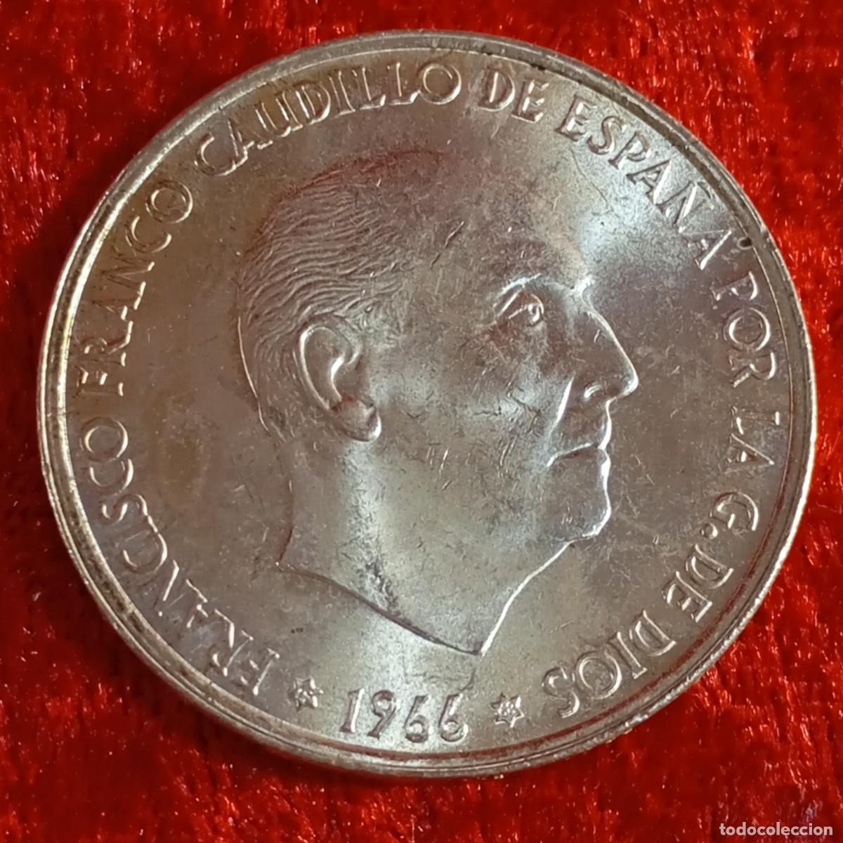 Monedas Franco: MONEDA - PLATA - CIEN PESETAS - 100 PTAS - 1966 - ESTRELLA 68 - FRANCISCO FRANCO - 18,89 G / 52