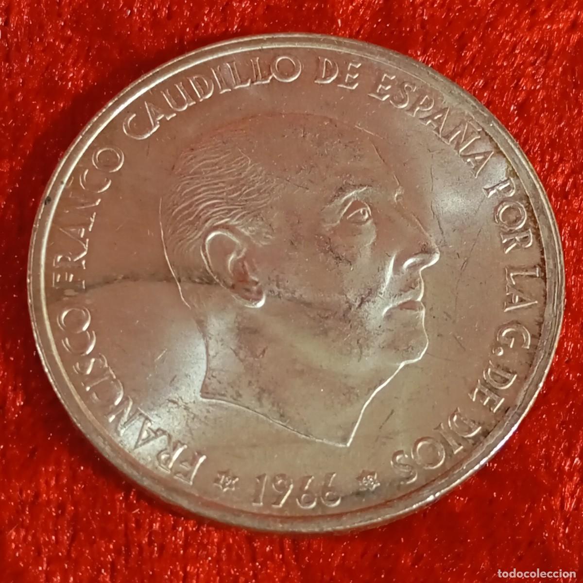 Monedas Franco: MONEDA - PLATA - CIEN PESETAS - 100 PTAS - 1966 - ESTRELLA 68 - FRANCISCO FRANCO - 19,22 G / 57