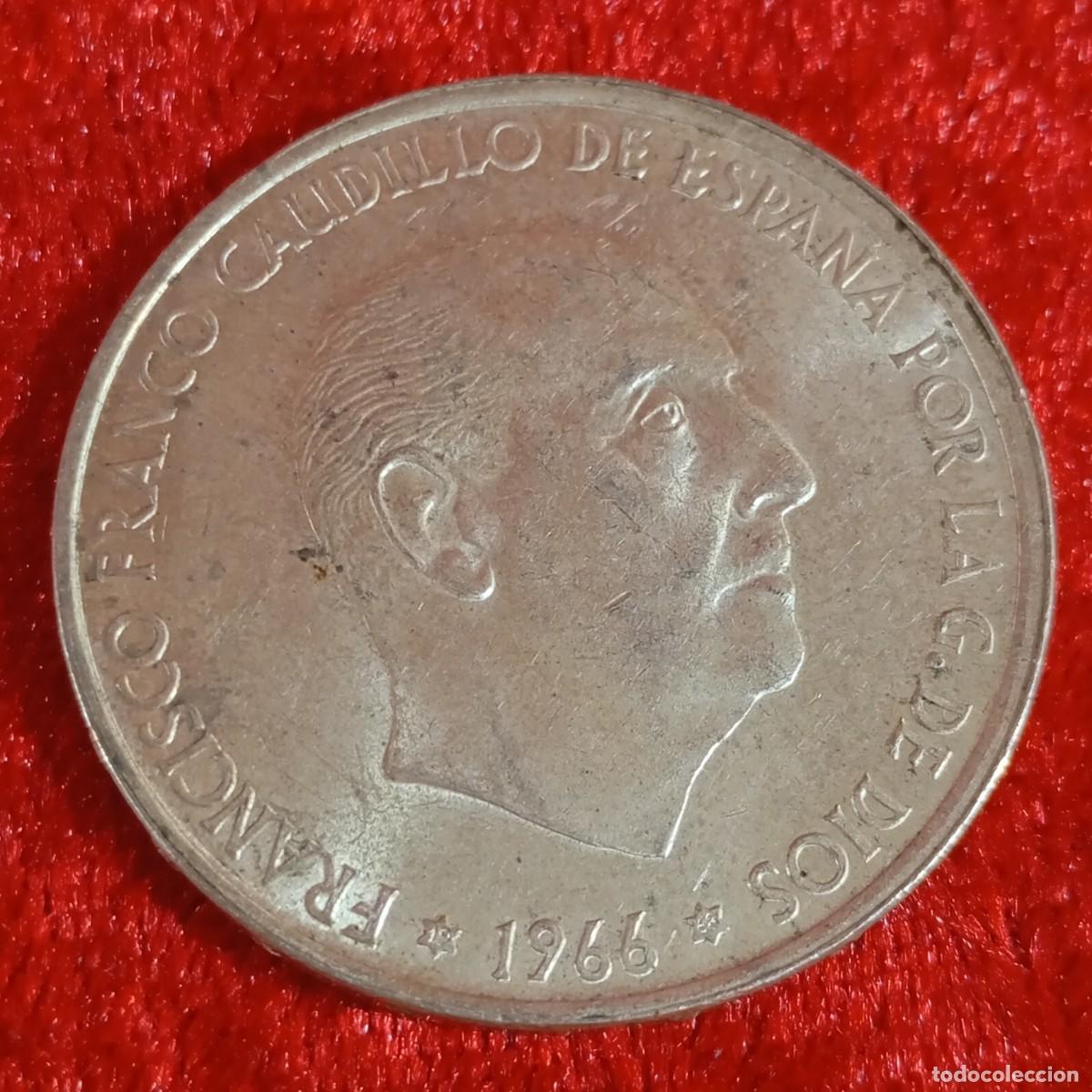 Monedas Franco: MONEDA - PLATA - CIEN PESETAS - 100 PTAS - 1966 - ESTRELLA 68 - FRANCISCO FRANCO - 19,14 G / 58