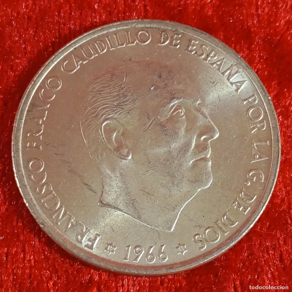 Monedas Franco: MONEDA - PLATA - CIEN PESETAS - 100 PTAS - 1966 - ESTRELLA 68 - FRANCISCO FRANCO - 19,28 G / 59