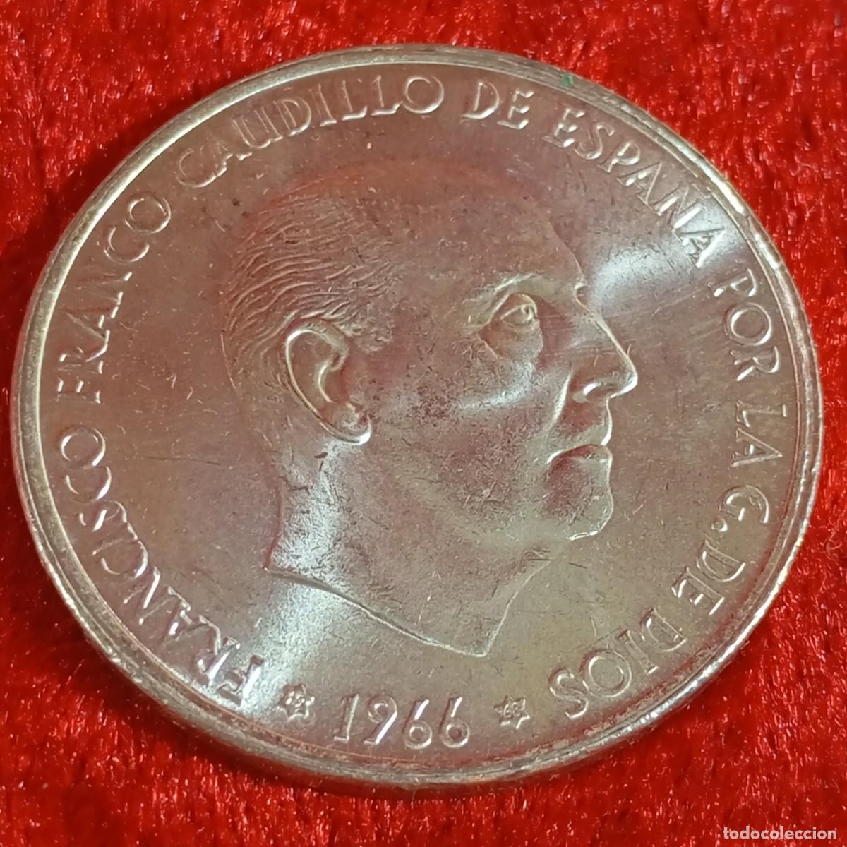 Monedas Franco: MONEDA - PLATA - CIEN PESETAS - 100 PTAS - 1966 - ESTRELLA 68 - FRANCISCO FRANCO - 18,93 G / 61