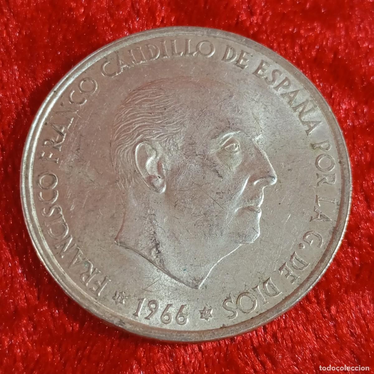 Monedas Franco: MONEDA - PLATA - CIEN PESETAS - 100 PTAS - 1966 - ESTRELLA 68 - FRANCISCO FRANCO - 19,12 G / 62