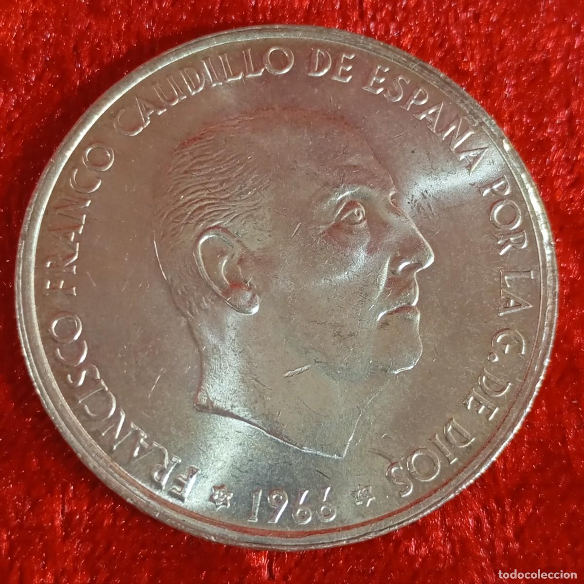 Monedas Franco: MONEDA - PLATA - CIEN PESETAS - 100 PTAS - 1966 - ESTRELLA 68 - FRANCISCO FRANCO - 18,87 G / 65