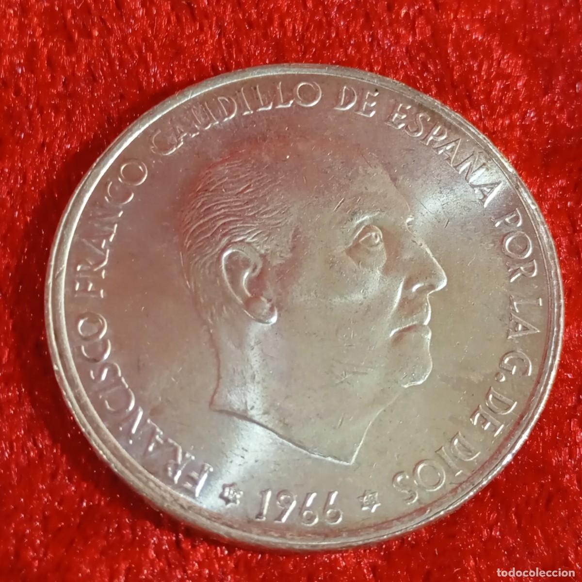 Monedas Franco: MONEDA - PLATA - CIEN PESETAS - 100 PTAS - 1966 - ESTRELLA 68 - FRANCISCO FRANCO - 18,86 G / 69
