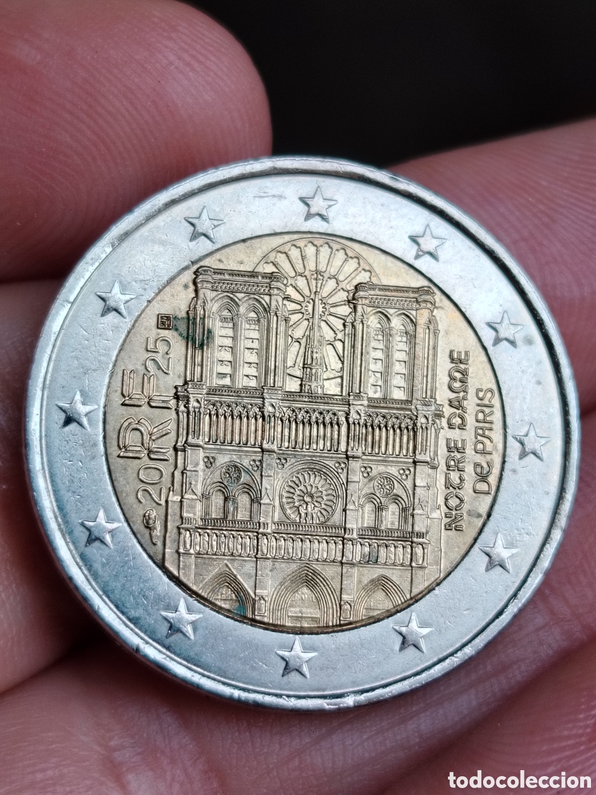 Monedas Franco: Moneda de 2&euro;de Notredame