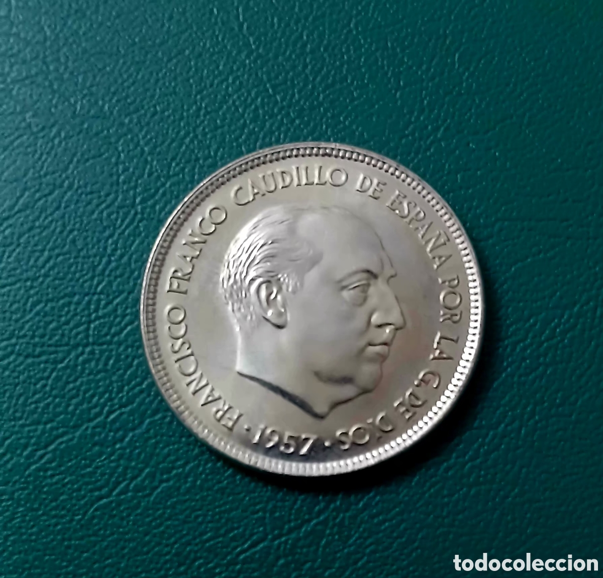 Monedas Franco: 25 PESETAS 1957*73 PRUEBA NUMASTICA TERMINACION PROOF
