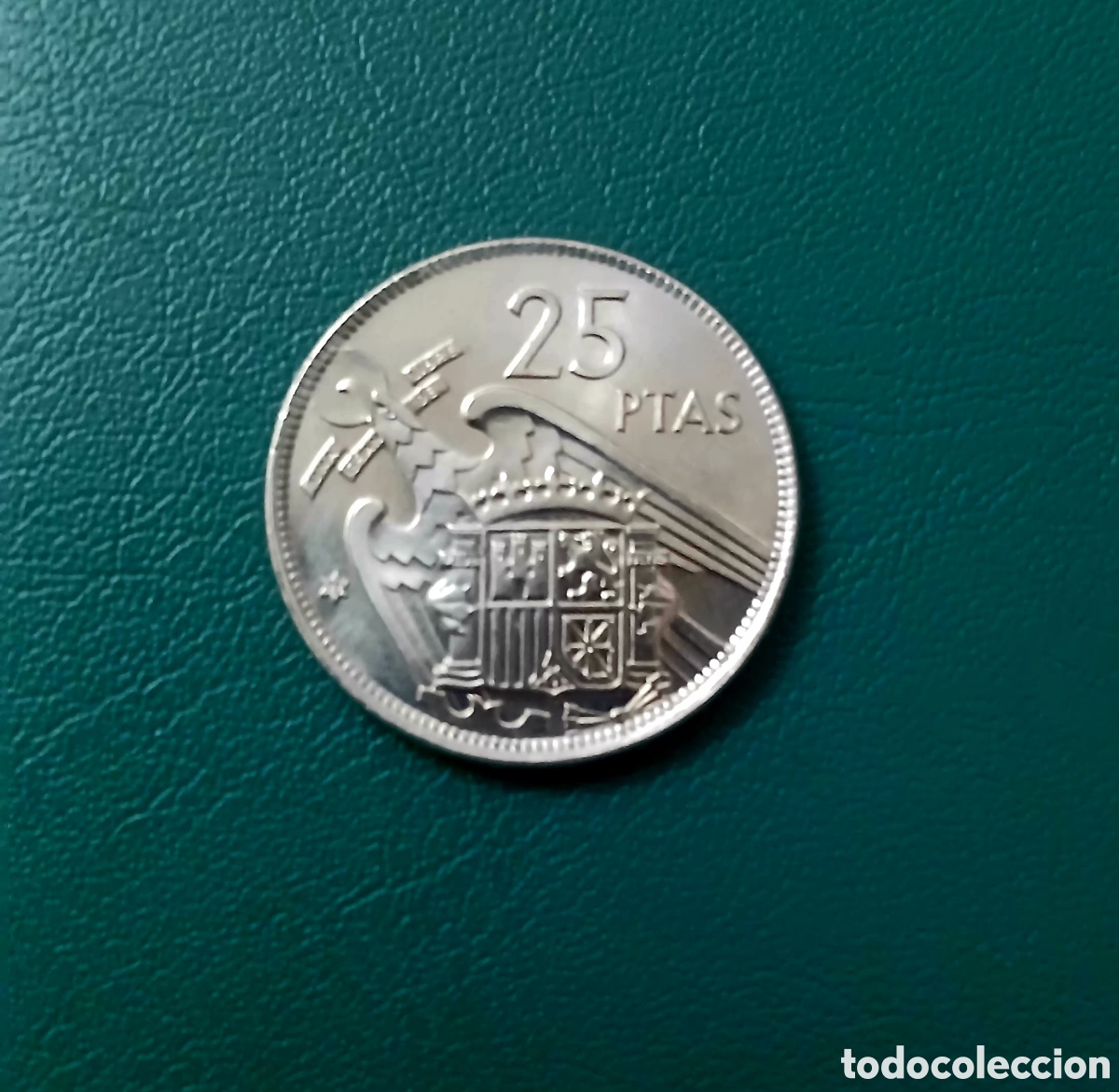 Monedas Franco: 25 PESETAS 1957*73 PRUEBA NUMASTICA TERMINACION PROOF