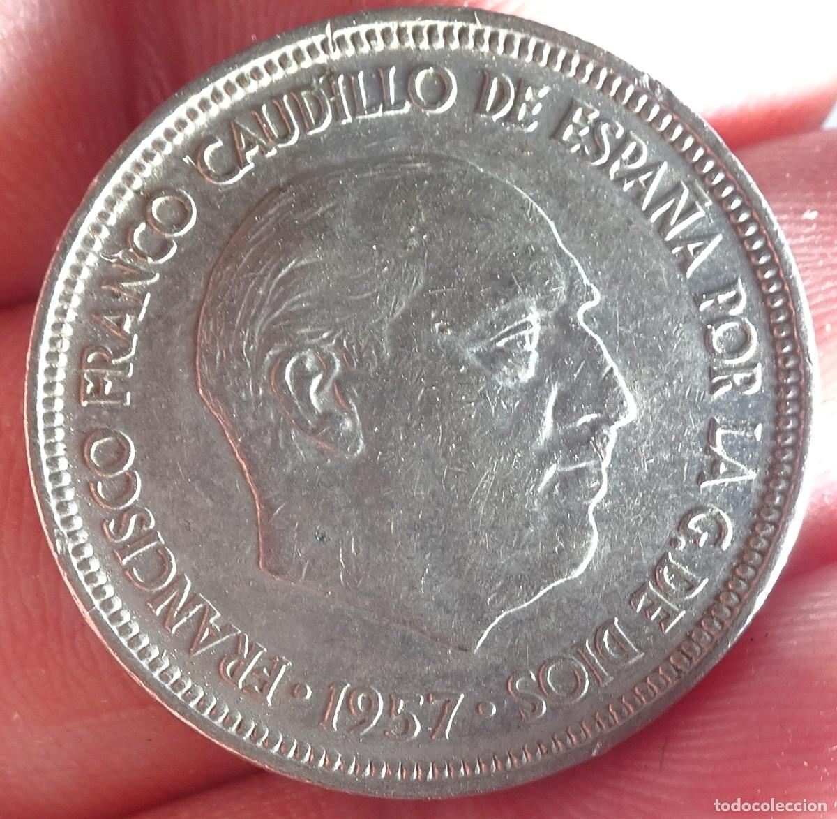 Monedas Franco: LOTE DE 6 MONEDAS DE 5 PESETAS DE 1957, VER FOTOS