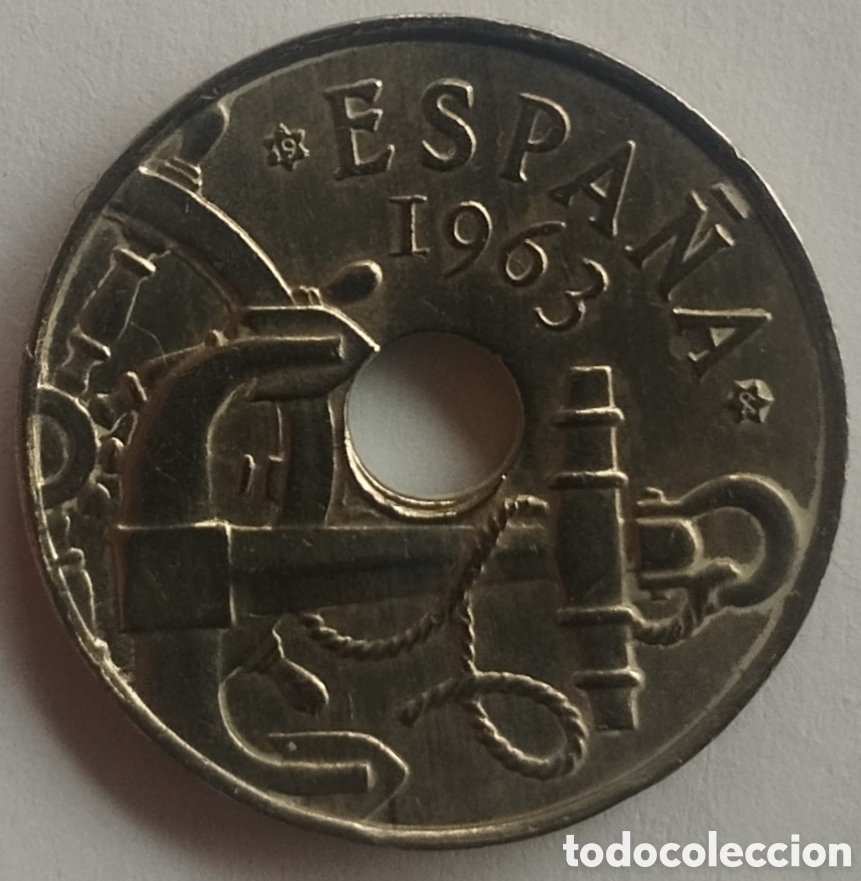 Monedas Franco: MONEDA DE 50 C&Eacute;NTIMOS 1963 ESTRELLA 64 BUEN ESTADO