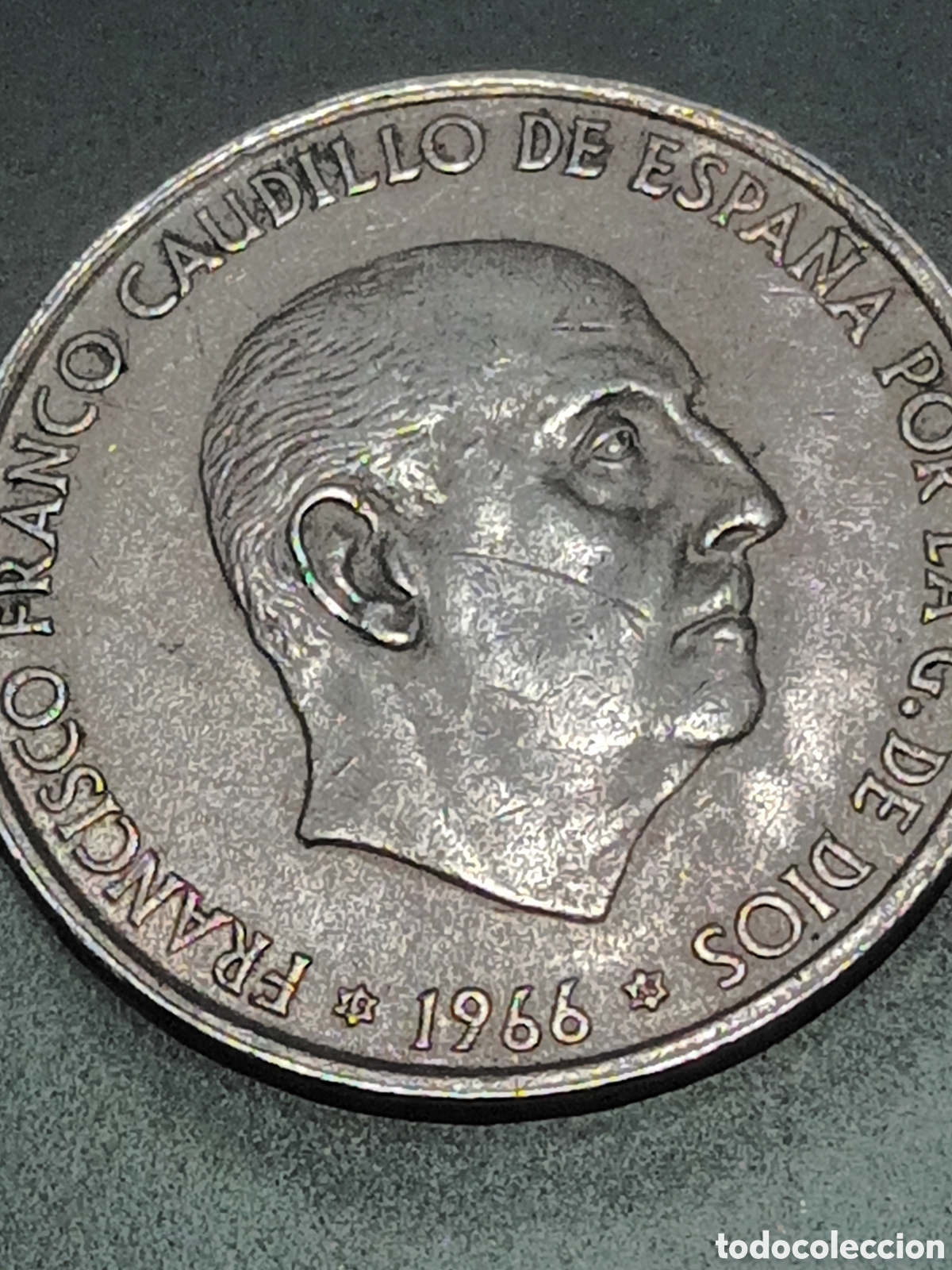 Monedas Franco: MONEDA DE 100 PESETAS DE PLATA ESTADO ESPA&Ntilde;OL A&Ntilde;O 1966*66