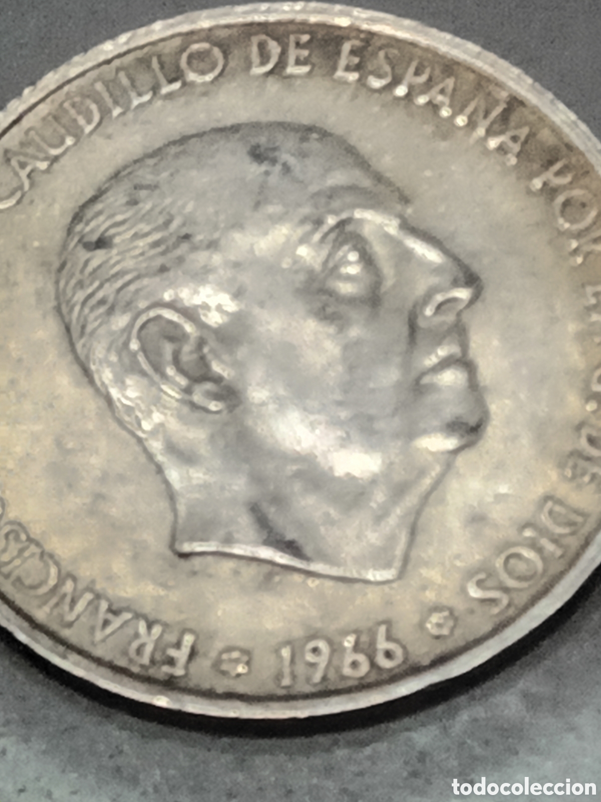 Monedas Franco: MONEDA DE 100 PESETAS DE PLATA ESTADO ESPA&Ntilde;OL A&Ntilde;O 1966*66