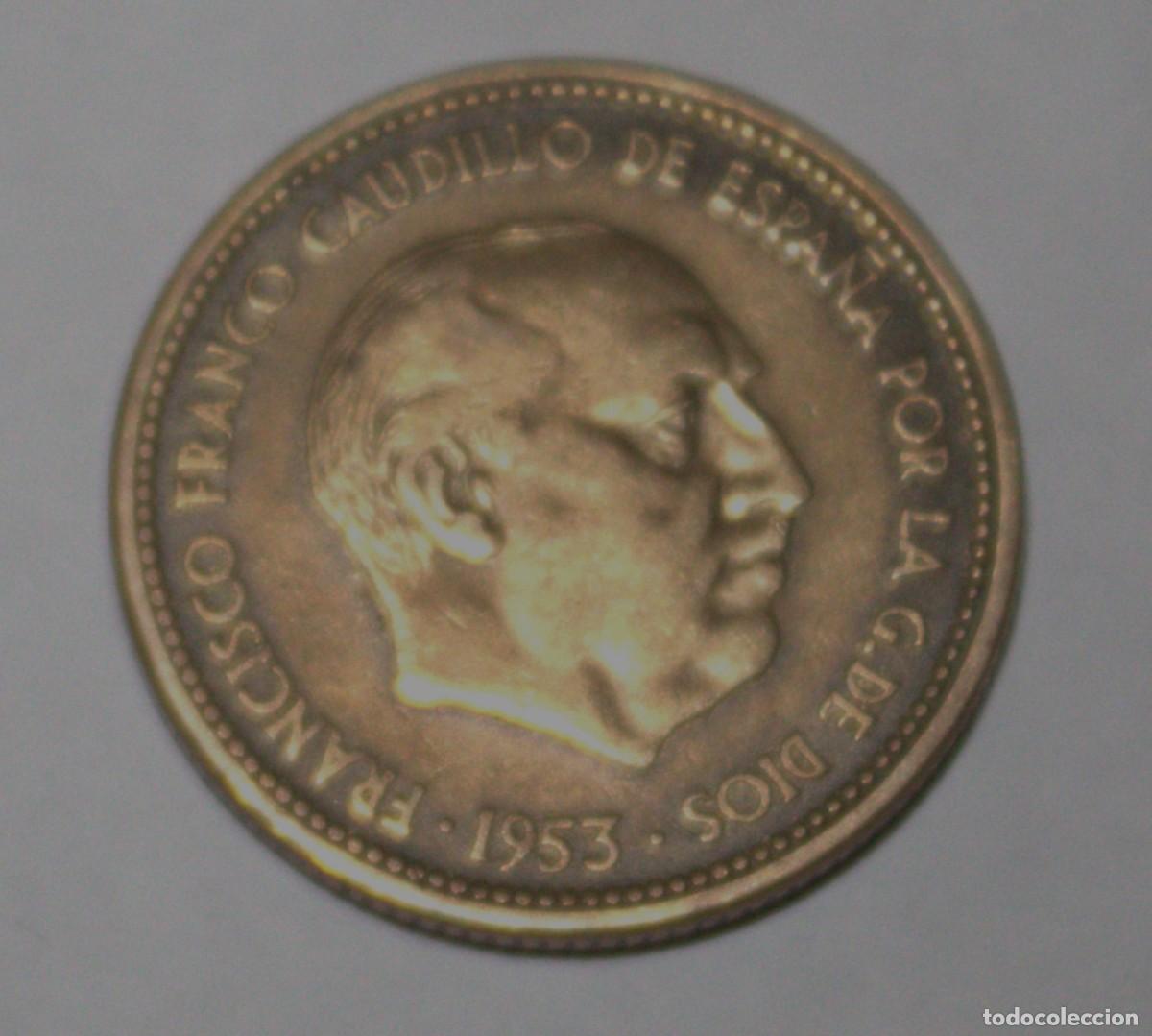 Monedas Franco: MONEDA DE 2.5 PESETAS FRANCO 1953 ESTRELLA 54 (FOTO)