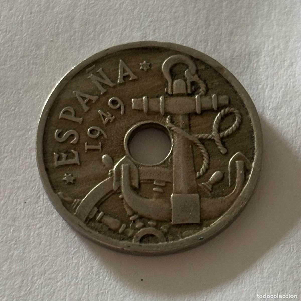 Monedas Franco: MONEDA DE 50 C&Eacute;NTIMOS 1949 ESTRELLA 52 (FOTO)