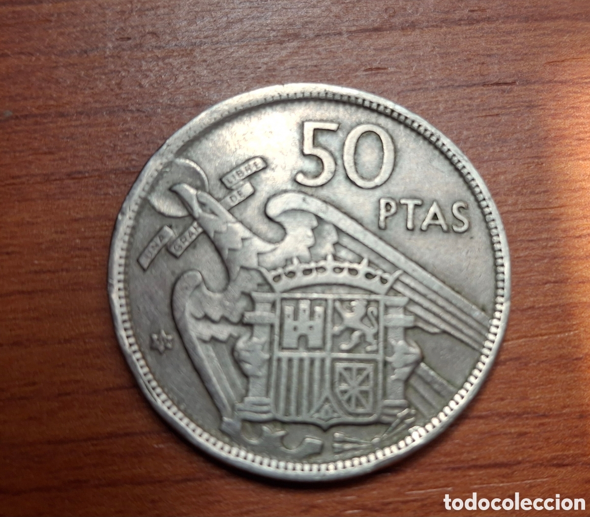Monedas Franco: 6 monedas en pesetas, 1957 - Foto 3