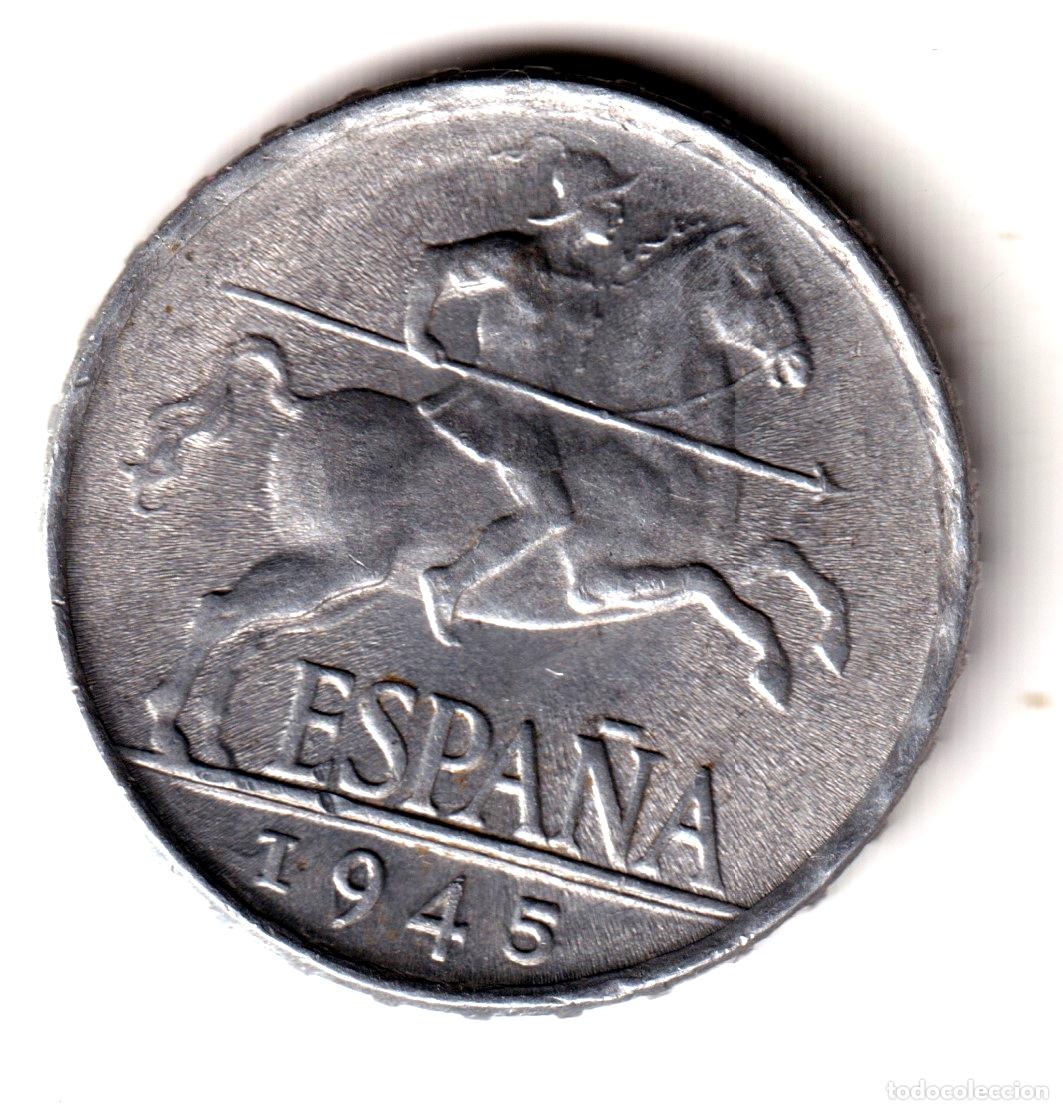 Monedas Franco: ESPA&Ntilde;A 5 Centimos 1945 S/C