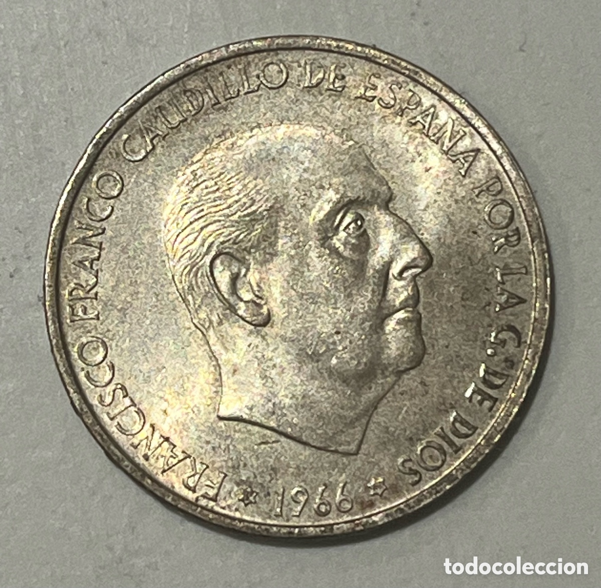 Monedas Franco: MONEDA 100 PESETAS 1966 *68 - PLATA - FRANCO