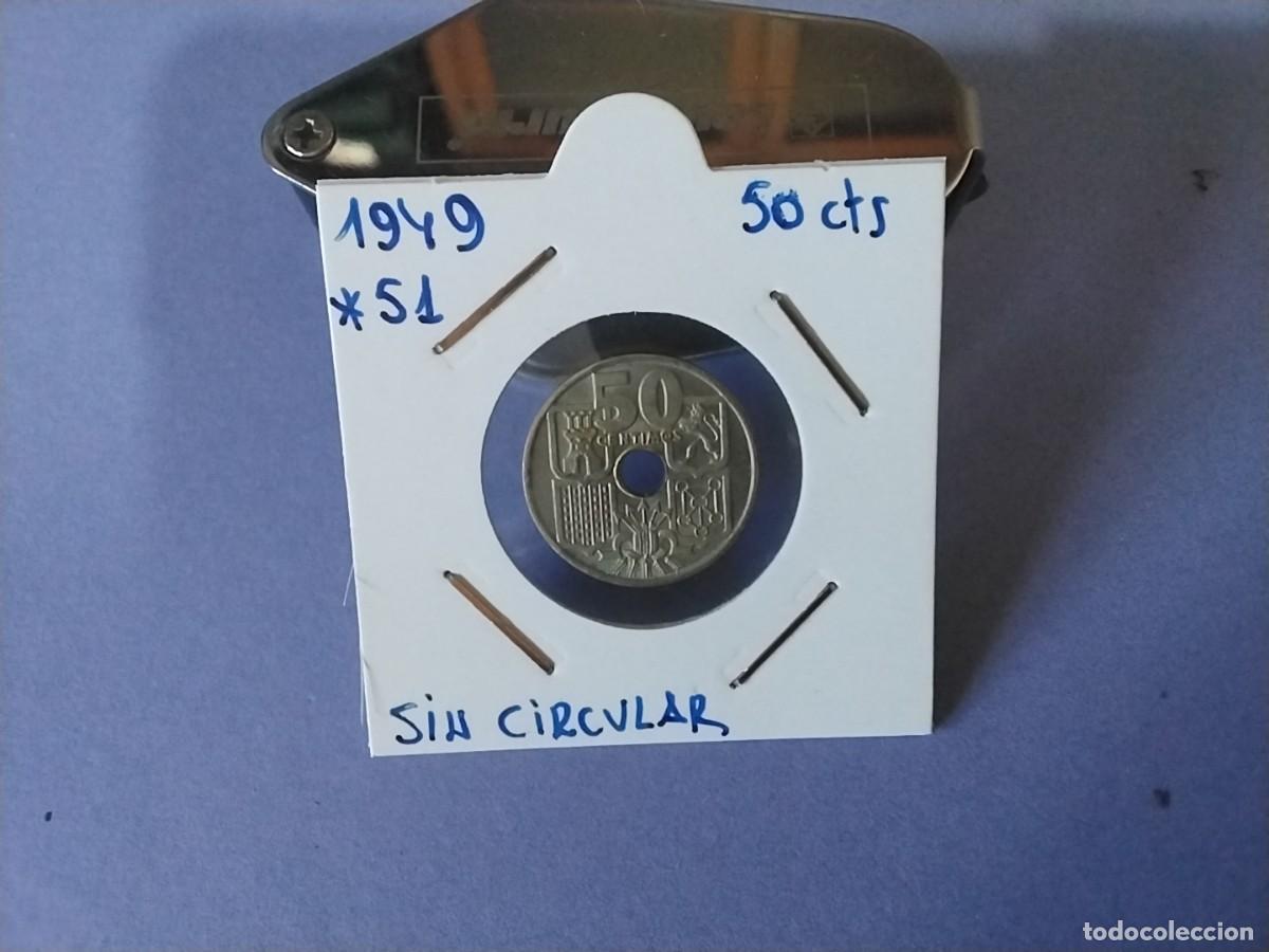 Monedas Franco: Moneda 50 c&eacute;ntimos 1949 *51 sin circular