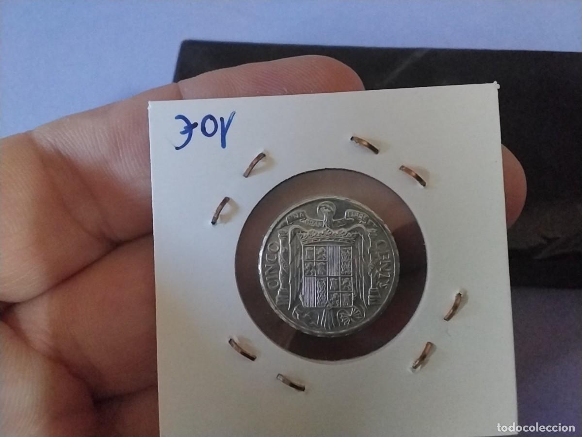 Monedas Franco: Moneda 5 centimos 1945 sin circular - Foto 2