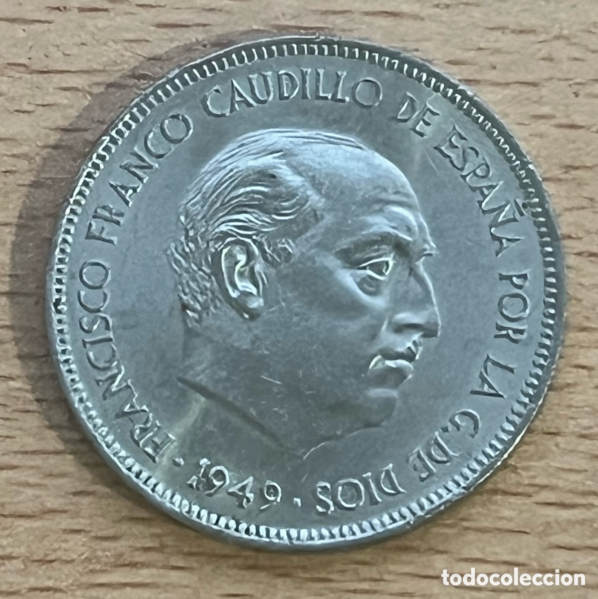 Monedas Franco: MONEDA 5 PESETAS 1949 *49 - FRANCO