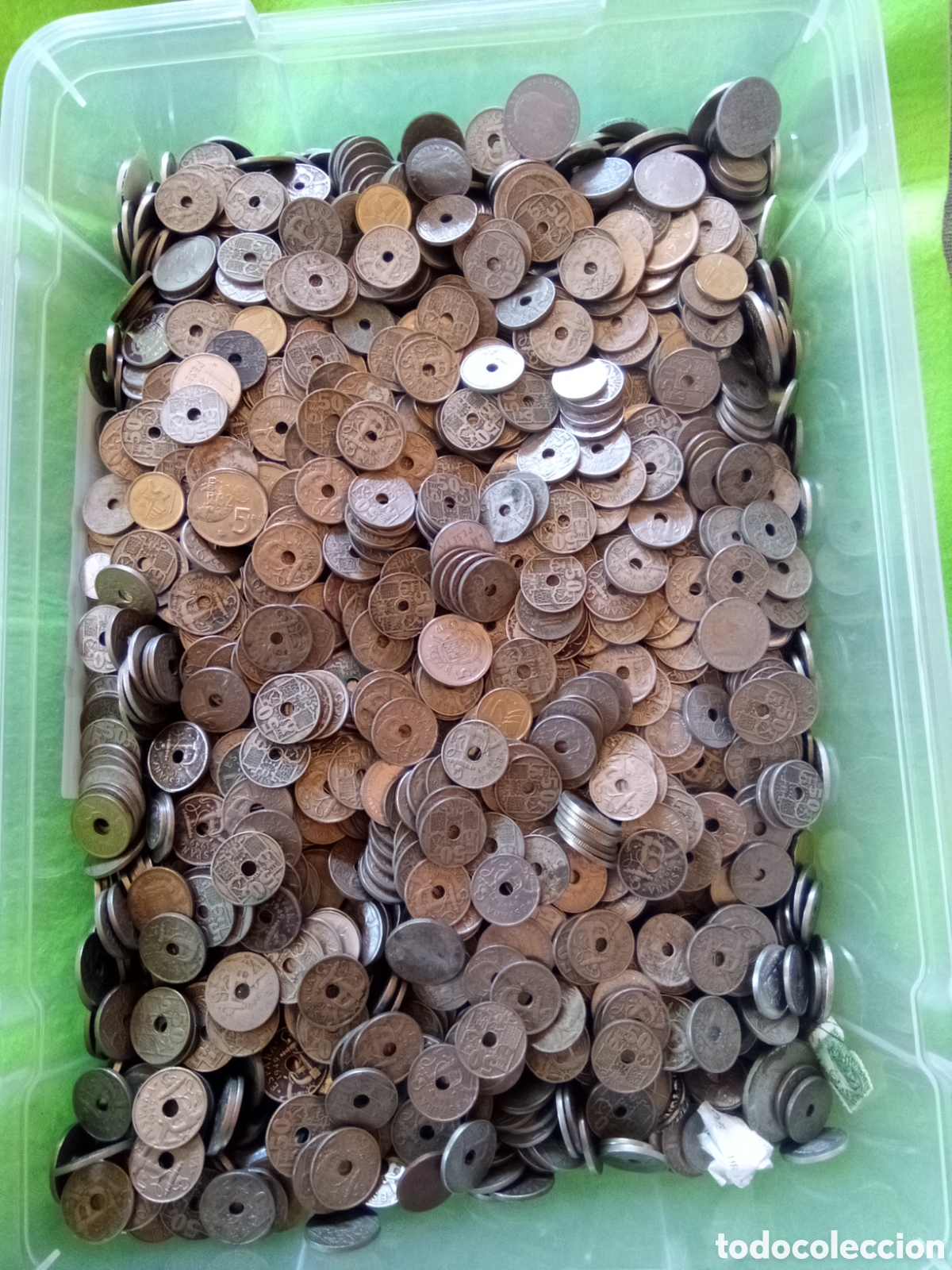 Monedas Franco: Lote de 100 monedas de 50 c&eacute;ntimos de 1949/1963